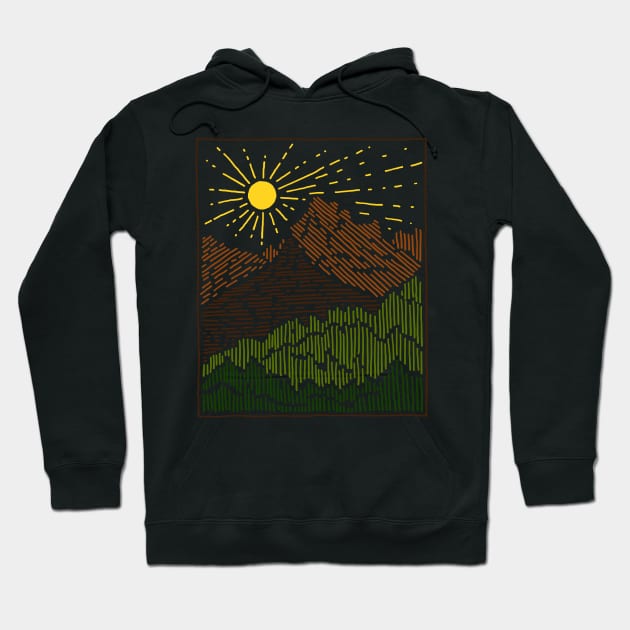 Mountain Line Hoodie by quilimo